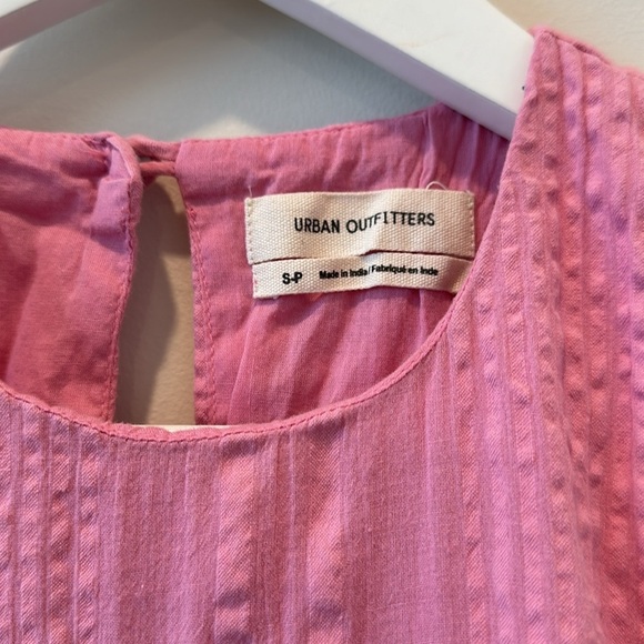 Urban Outfitters Bubblegum Barbie Pink Maisy High Neck Sleeveless Frock Dress S - Picture 5 of 10